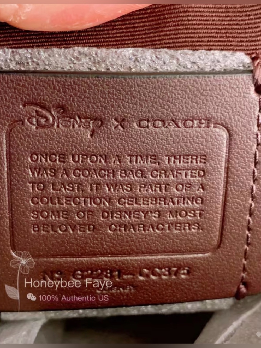 NWT Disney x Coach Box Crossbody Bag with Ursula Motif (Style CC375) - Picture 7 of 7